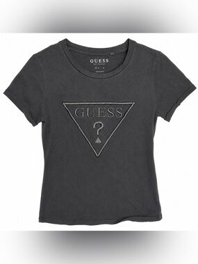 GUESS Los Angeles Black Logo T-Shirt Women's Small Classic Streetwear Tee